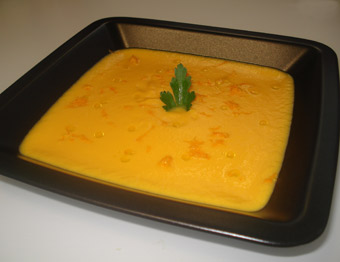 crema naranja de calabaza y zanahoria