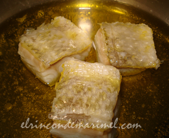 confitar bacalao