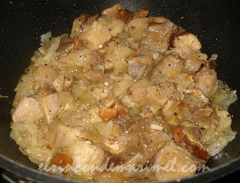 salsa de hongos