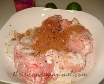 pollo marinado