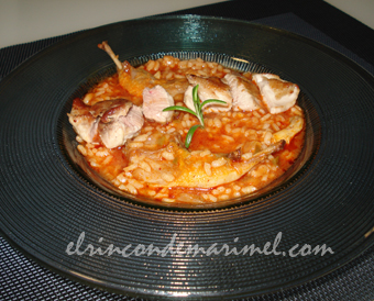 arroz caldoso con codornices