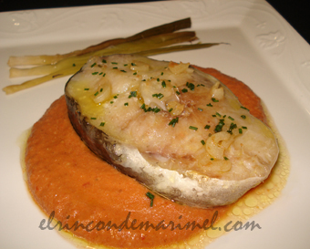 bacalao con salsa romesco