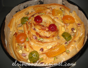 baklava flor de turrón