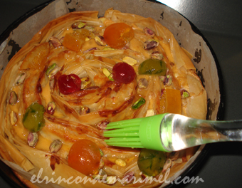 baklava flor de turrón bañado de almíbar