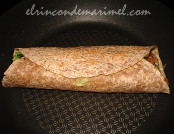burritos de soja texturizada y mango