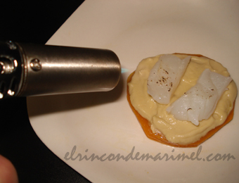 bacalao cocinado a la llama