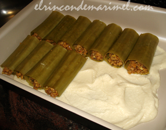 canelones de soja texturizada