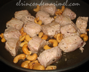 solomillo con anacardos
