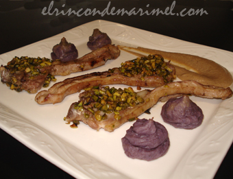 chuletillas de cordero con patatas duquesas