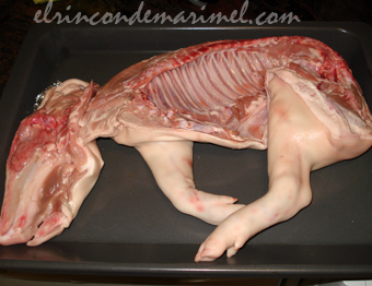 cochinillo en el horno