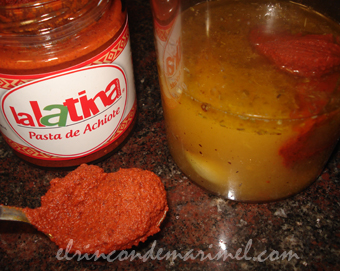 pasta achiote