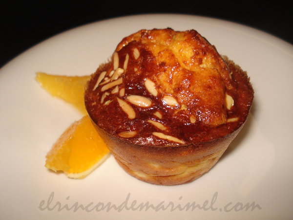 mini pastelitos de cottage y naranja