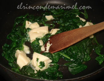 espinacas con queso