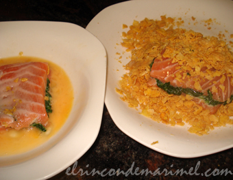 empanar salmón