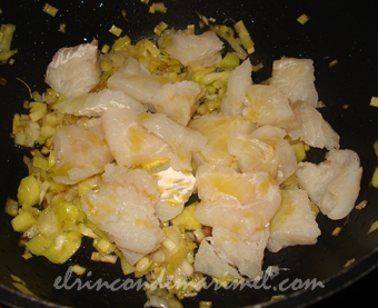 pueeros con bacalao