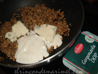 masa empanadillas soja texturizada queso gorgonzola