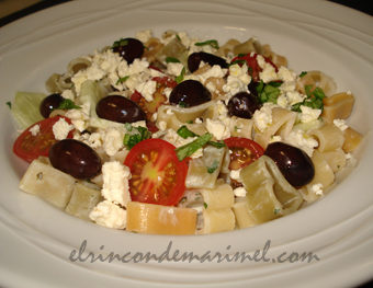 ensalda griega de pasta