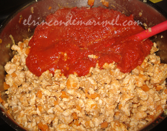 boloñesa de pavo