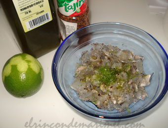 tartar de langostinos
