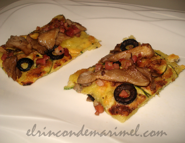 focaccia de calabacín y patata