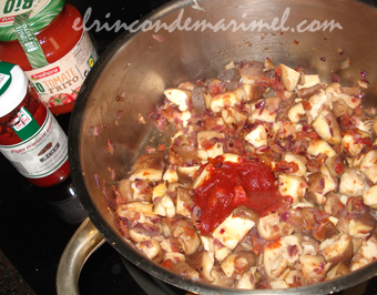 carne pimiento choricero