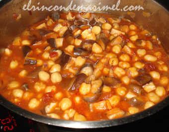 garbanzos con callos veganos