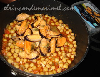 garbanzos con mejillones