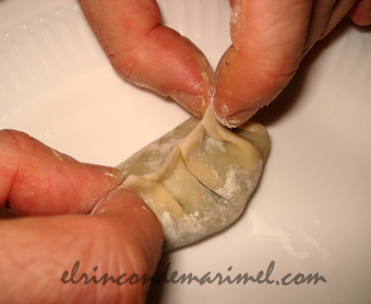 elaboración de gyozas