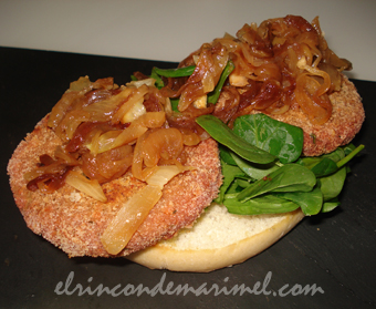  hamburguesa vegana de garbanzos y remolacha