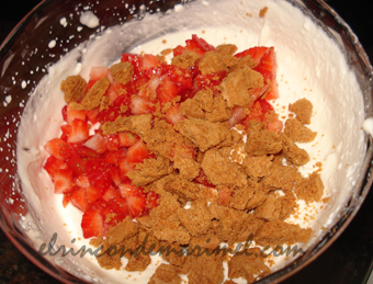 crema para helado de cheesecake de fresas 