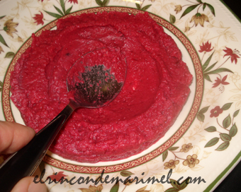hummus de remolacha