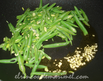 judías verdes salteadas