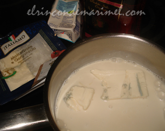 salsa de queso azul