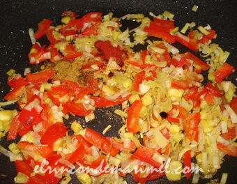 salsa de curry rojo