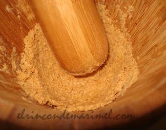 sésamo tostado machacado