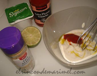 salsa de yogur picante