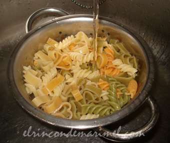 refrescar la pasta