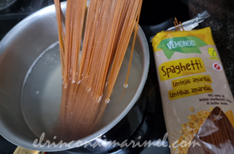 pasta de lentejas amarillas