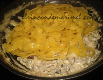 tagliatelle en salsa