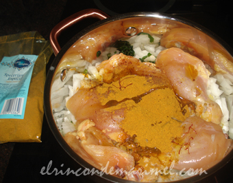 guiso de pollo