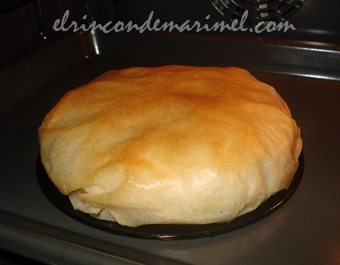 pastela recien horneada