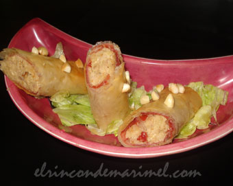 rollito de pastela ibérica