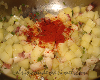 patatas con pulpo