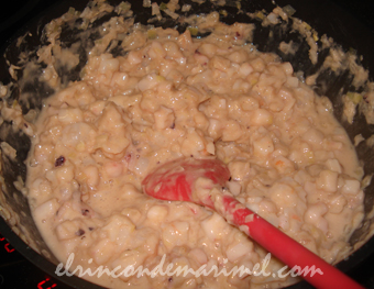 relleno de calamar y langostinos