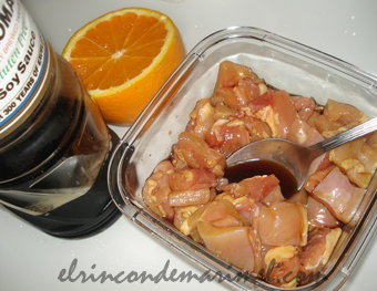 pollo marinado