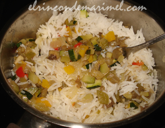 arroz con verduras