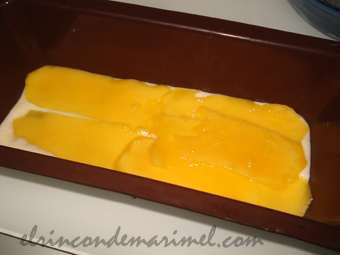 pudin de coco y mango
