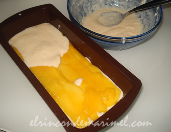 pudin de coco y mango