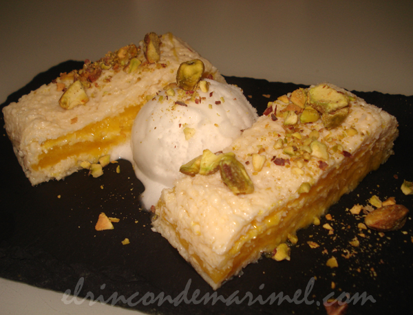 pudding de mango y coco