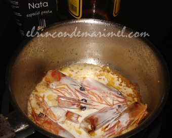 salsa rápica de langostinos